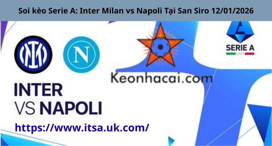 Soi kèo Serie A: Inter Milan vs Napoli Tại San Siro 12/01/2026